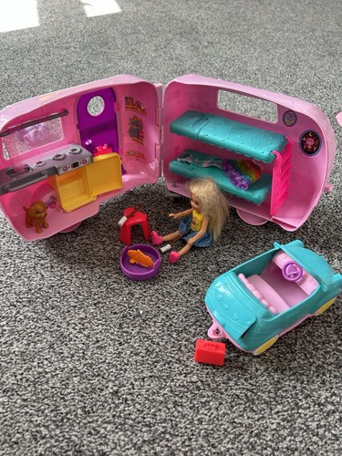 Chelsea barbie doll - chelsea, camper