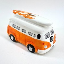 VW Campervan Ceramic Coin Bank